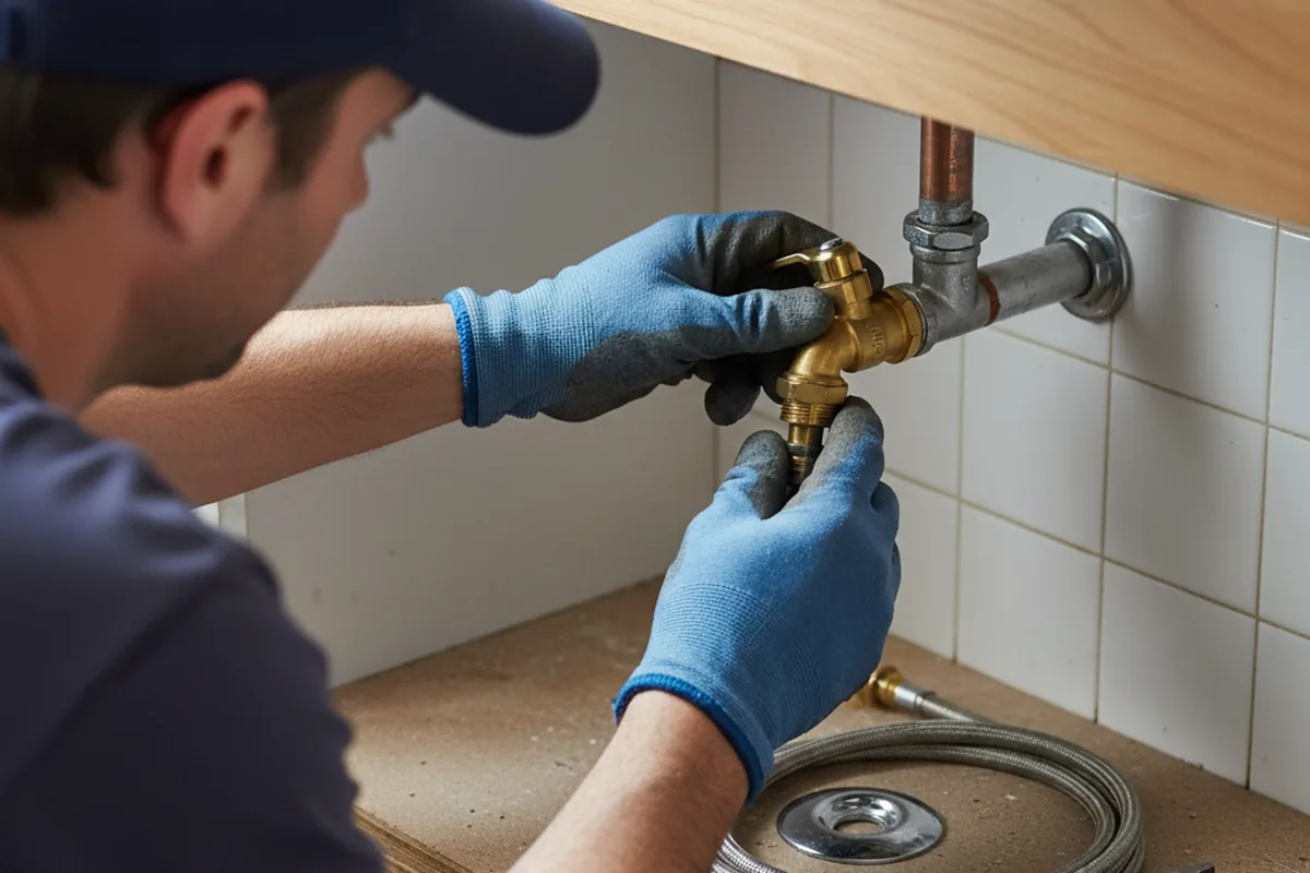 Shutoff valve and fitting work during Faucet and Fixture Repair in Cedarville
